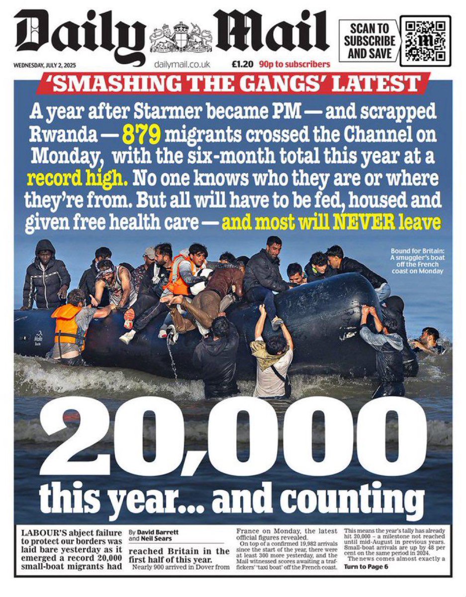 The UK’s Small Boats Crisis: A 4% Success Rate Isn’t a Win.

Article by <a href="/VoWSilla/">VoW Silla</a>

Nearly 20,000 migrants have crossed the Channel in small boats in the first half of 2025—a 50% increase on last year. Despite tough laws and billions in spending, the government’s plan is sinking