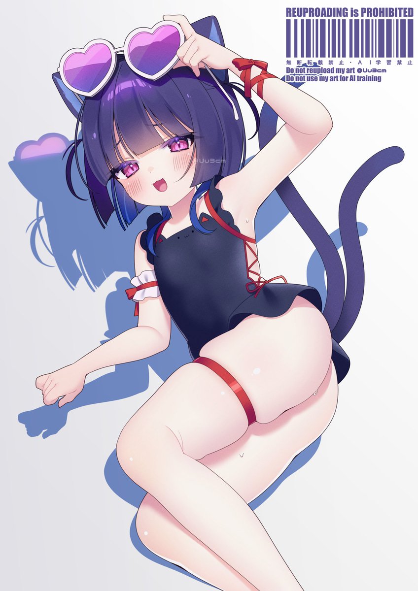 Uu3cm's tweet image. commission 🐱💜 ai use prohibited