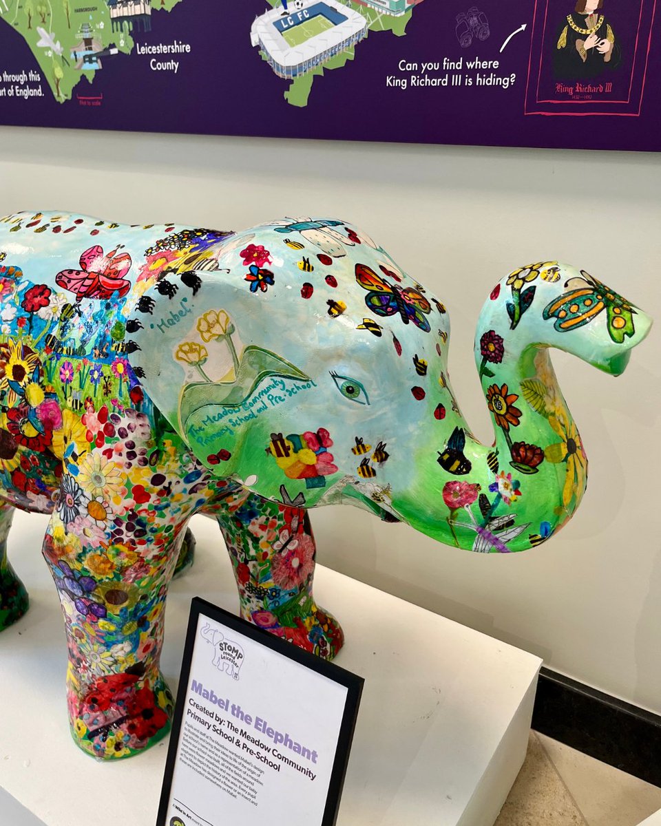 🐘 Have you spotted the baby elephants around town today? 🐘

The mini elephant has been decorated by a local school, college, nursery or community group 🖌️ this comes ahead of 40 bigger elephants stampeding through the city in just over ten days to mark LOROS’ 40th anniversary!