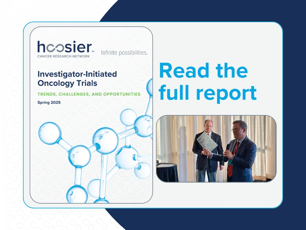 hoosiercancer's tweet photo. HCRN’s new report shares insights from a survey of more than 130 researchers across our national network, revealing key trends, challenges, and the impact of IITs on cancer research.
Read more and download the report: https://t.co/OSCvA17OQ4 https://t.co/jq2G2Az5V3