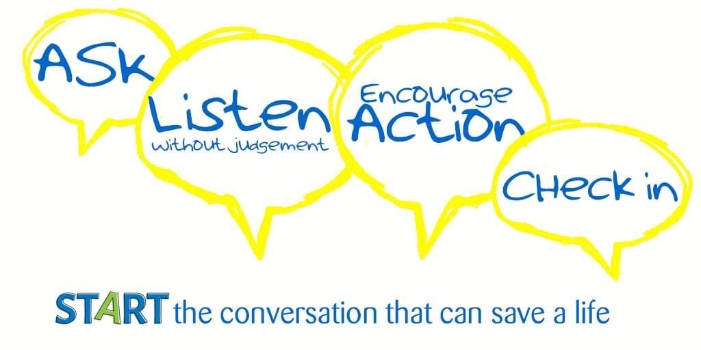 Start a conversation that could save a life today. Reach Out; Start to End Suicide #suicideprevention #reachoutstes