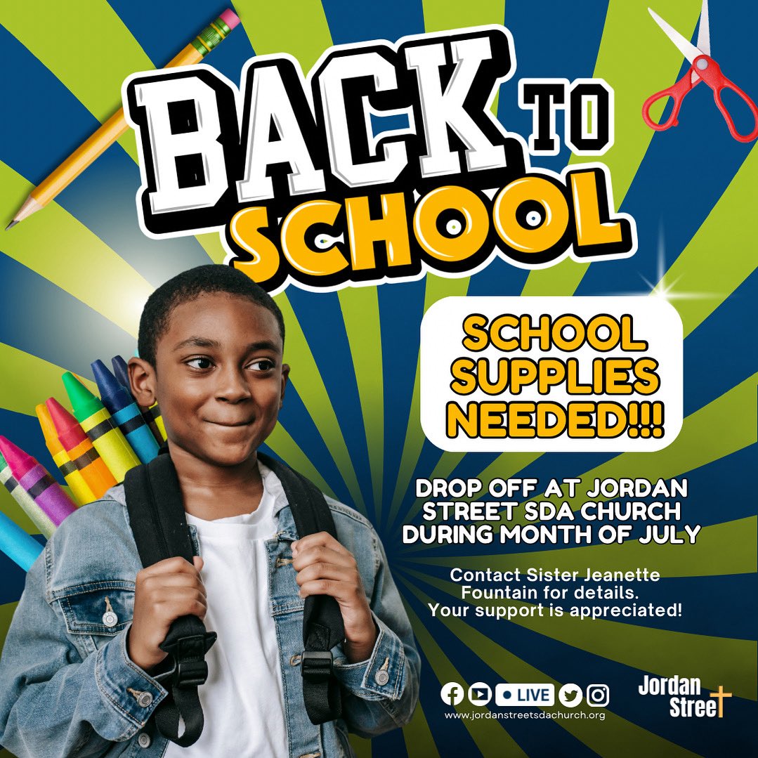 JSSDAC's tweet image. 📕 📝 🖍️ 🖊️ ✂️ 
Can’t believe it’s almost that time of year again! 🤯 183 days down, and 183 days to go!!!  It’s July, and time to prepare for “Back-to-School”! 🍎 📏 

Your support is greatly appreciated! Supplies can be dropped off at #JSSDAC near the media center! 🍏 🏫