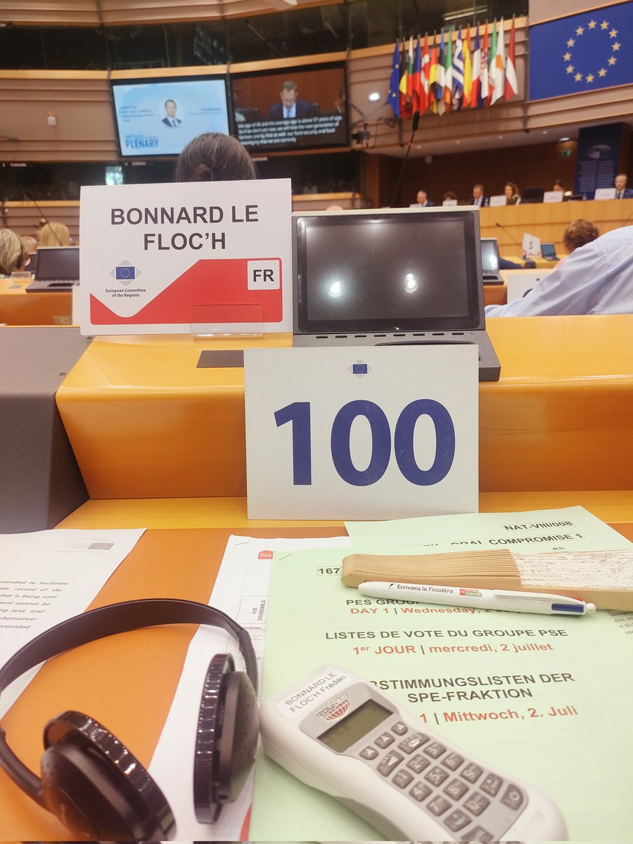 Frédérique Bonnard Le Floc'h (@fortetclair) on Twitter photo 📍167e plénière du Comité européen des Régions à Bruxelles
Au menu :
🌾 Vision pour l’agriculture (amendement <a href="/LoigCG/">Loïg Chesnais-Girard</a> sur la décarbonation)
🌍 Contribution UE à la #COP30
🛠️ Réforme du #FEM
Avec @NSarrabezolles, on veille aux intérêts bretons 🇪🇺🌊
#CdR #PSE #Finistère 📍167e plénière du Comité européen des Régions à Bruxelles
Au menu :
🌾 Vision pour l’agriculture (amendement <a href="/LoigCG/">Loïg Chesnais-Girard</a> sur la décarbonation)
🌍 Contribution UE à la #COP30
🛠️ Réforme du #FEM
Avec @NSarrabezolles, on veille aux intérêts bretons 🇪🇺🌊
#CdR #PSE #Finistère