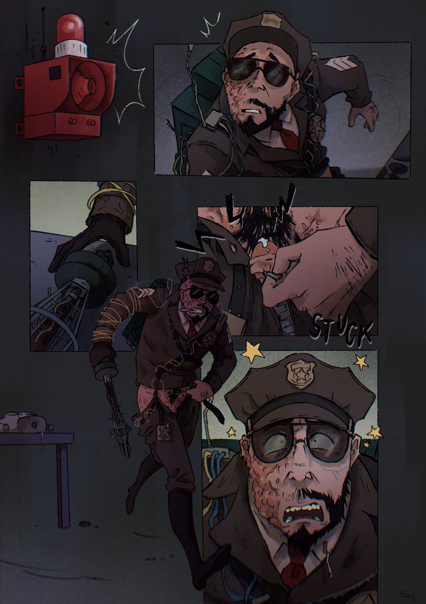 Fabula42's tweet photo. Full comic all together. 
Thank you for the support 🙌 I'm happy you enjoyed this silly thing. Love you all 🫰🏻♥️
#lelandcoyle #TheOutlastTrials #Outlast https://t.co/MSa0XjfcEV