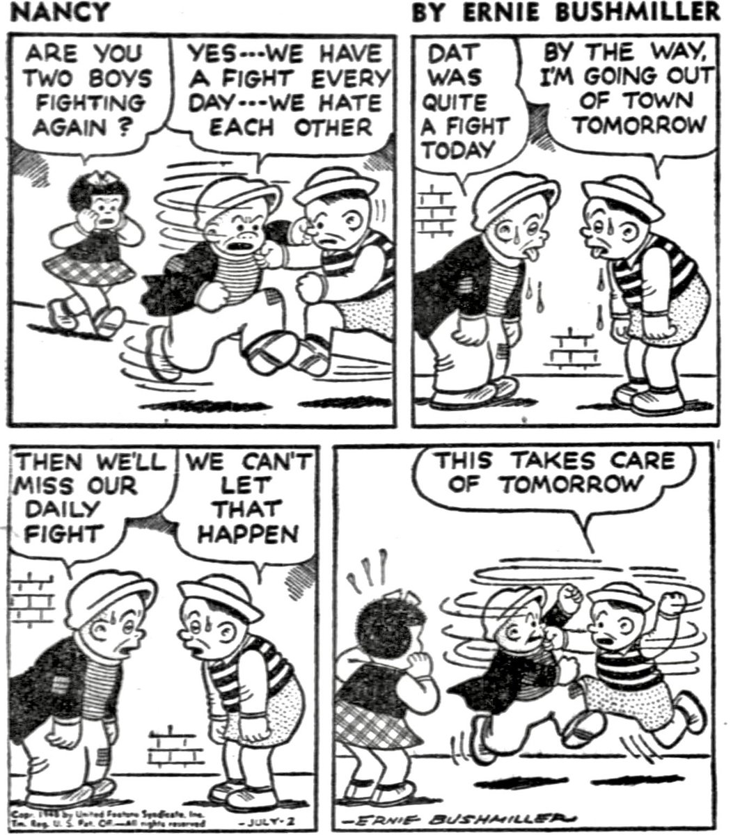 Nancy Comics by Ernie Bushmiller tweet media