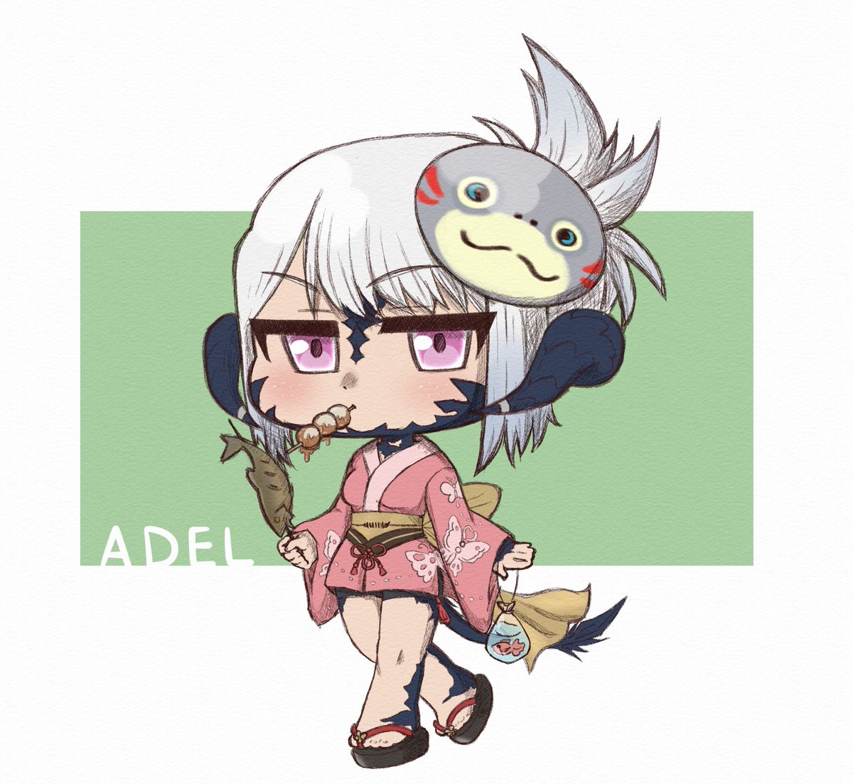 PummyPumpkins's tweet photo. chibi of my au ra knocked out yesterday on my day off <3 I wanted to draw something for the upcoming moonfire faire :) https://t.co/ELUPhbhu5w