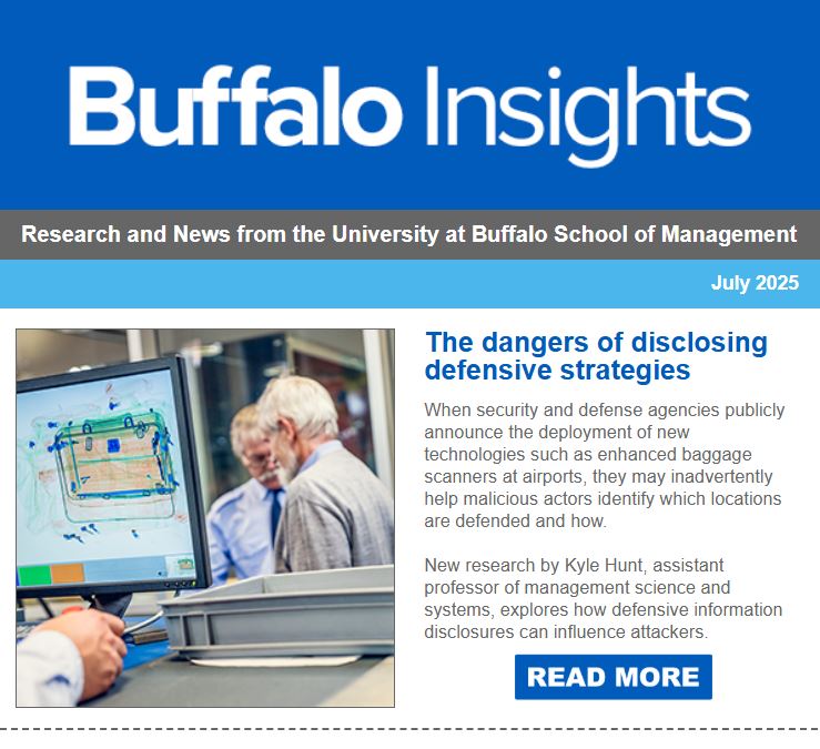 Read about new #UBMgt research, the perspectives our faculty bring to one of our strategic initiatives — AI and business analytics — and more in the latest issue of Buffalo Insights. 

Read more ➡️ bit.ly/BuffaloInsight…

#UBuffalo #AI #ResearchNews