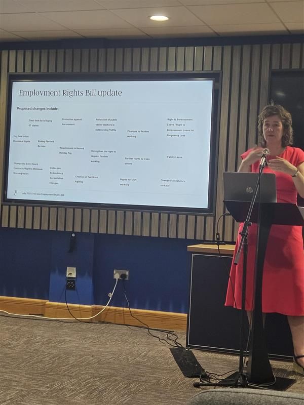 AvowWrexham's tweet image. Fflur Jones from Darwin Gray Solicitors focussed on what every charity needs to know about the Employment Rights Bill, and how you should prepare for its arrival. 

#EmplymentRightsBill #Prepare #Gofod3 #AVOW #Wrexham