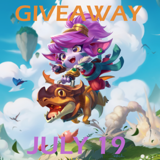 GIVEAWAY TIME ONE Chibi Dragon Trainer Tristana For Teamfight Tactics - Open to all servers!
To enter:
👤FOLLOW
✅RT &amp; 💓Like
🗨️Tag 1 friend (no bots/famous ppl unless they reply)

Winner will be randomly selected on July 19! That's it Good
