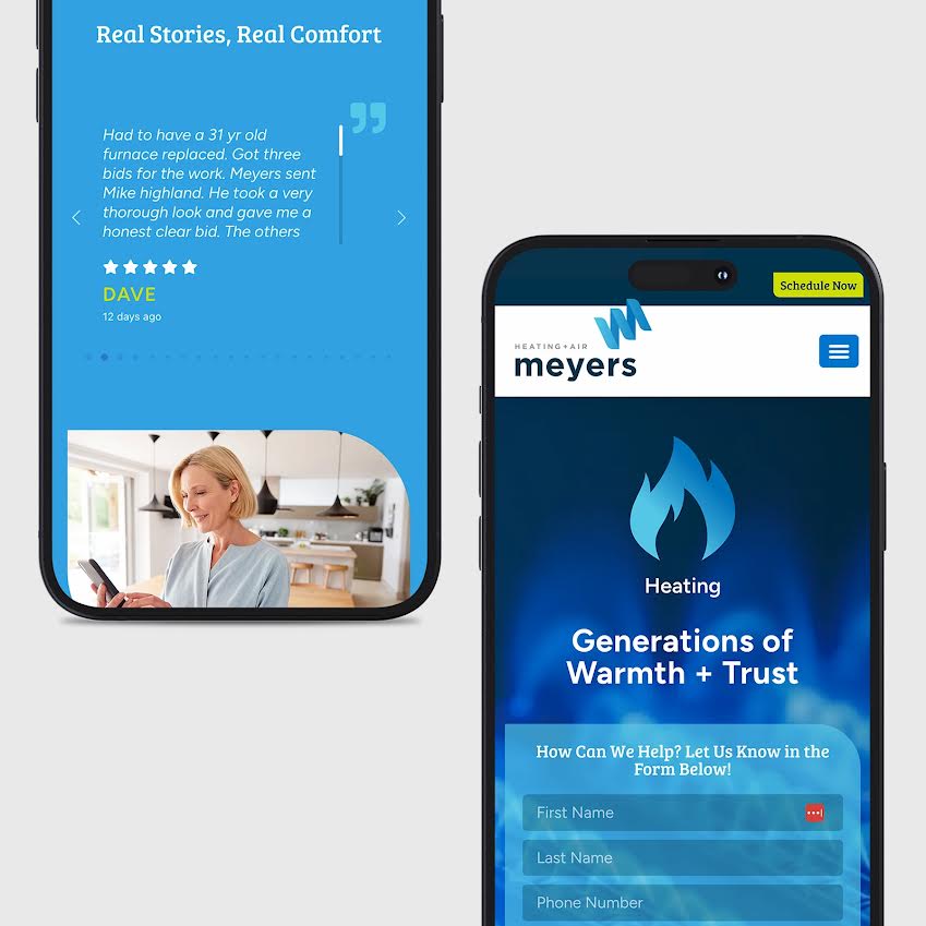 FlyingHippoWeb's tweet photo. 🔥 Rebranded, refreshed, and running hot (and cold)! ❄️

Meyers Heating &amp; Air expanded to CO Springs and needed a bold new brand. ��

We delivered a fresh look, sharp messaging, and a full website glow-up. 💻

Check it out 👉  https://t.co/H07aYVauBe https://t.co/RlJV1bXEtL