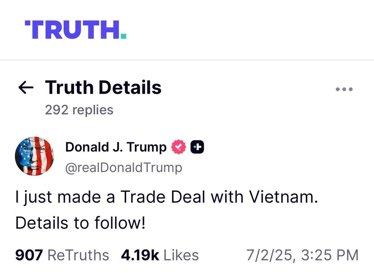 KristiGovella's tweet image. President Trump claims that he has struck a trade deal with Vietnam