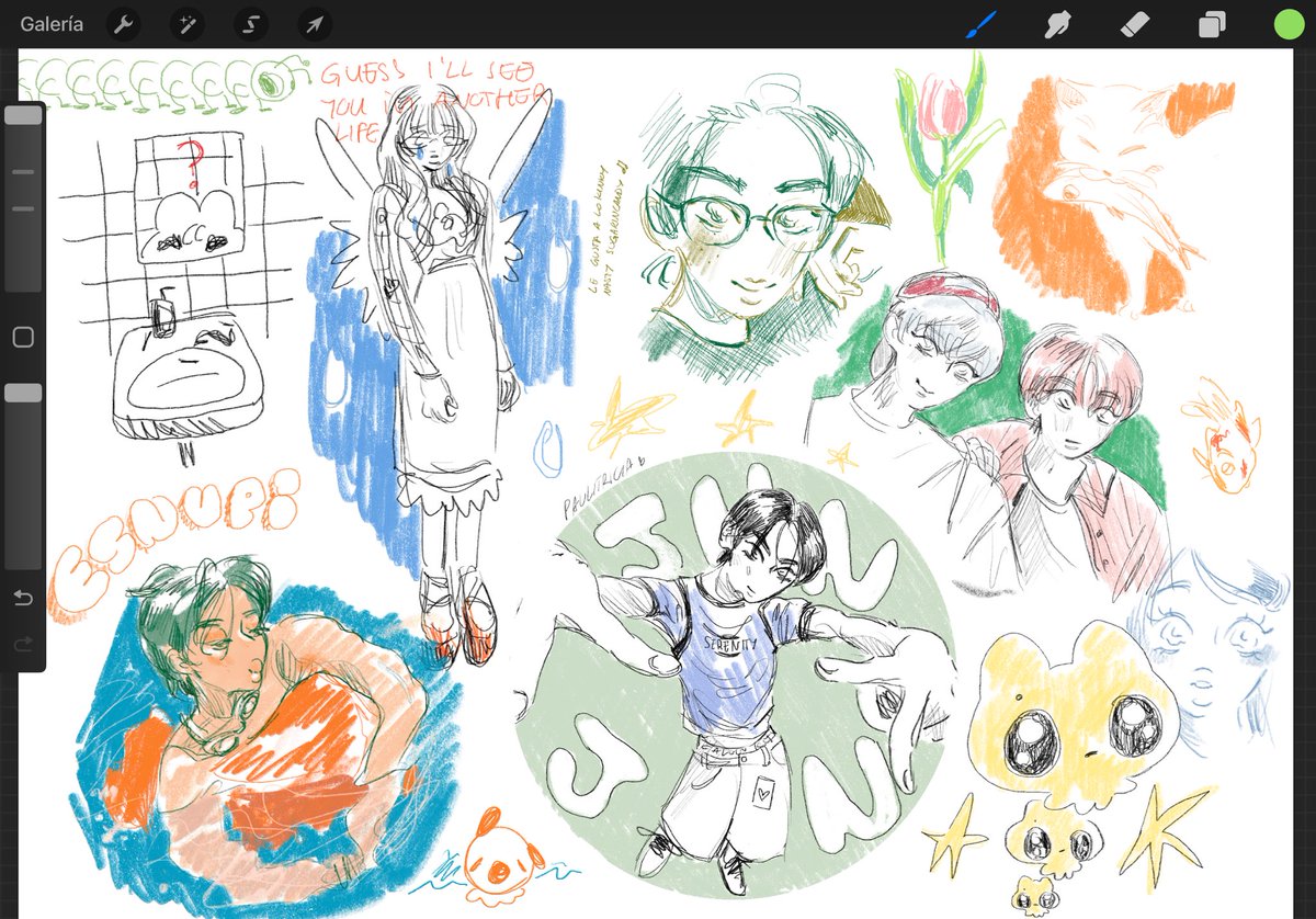 Another day of using my ipad instead of my sketchbook.. it will happen again