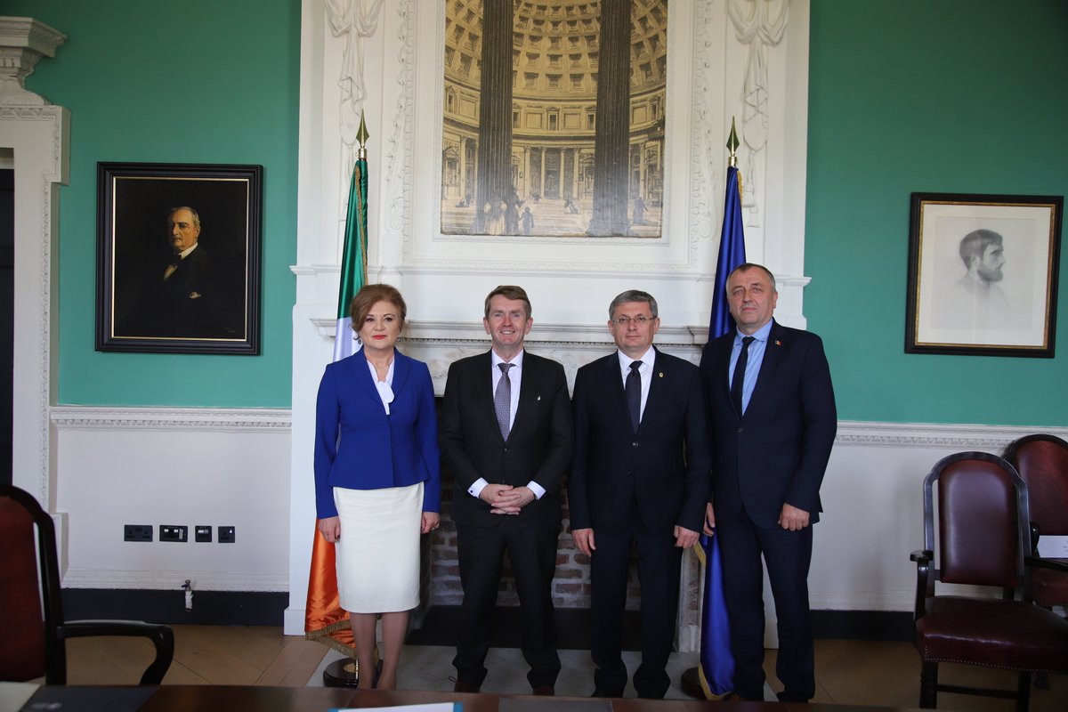 Earlier, President Grosu met with Deputies Michael Murphy, Chair of the Committee on Transport and John Paul O’Shea, Chair of the Social Protection, Rural, and Community Development committee.  #SeeForYourself 

Photos: flic.kr/s/aHBqjCk89E