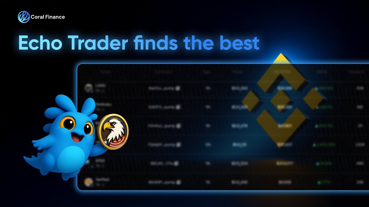 Amazing, <a href="/EGLL_american/">EaglesLanding🦅</a> lists on <a href="/binance/">Binance</a> alpha and ranks top trading asset.

Echo Trader caught it before $10M MC.