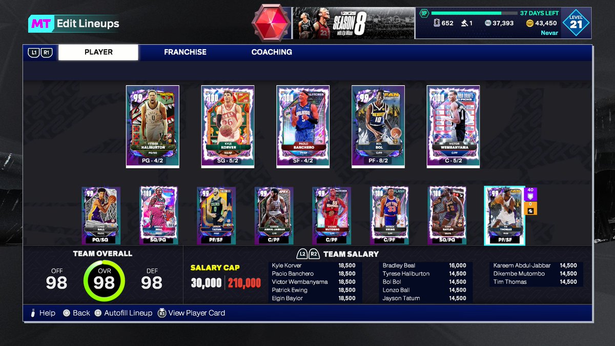 I pulled VICTOR WEMBANANAS 
#NBA2K25 

+ Best Pulls lineup from free packs and locker codes