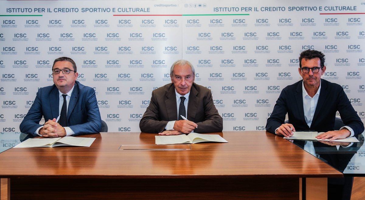 Istituto per il Credito Sportivo e Culturale (@icsc_spa) on Twitter photo Firmato il Protocollo d’Intesa fra l’Istituto per il Credito Sportivo e Culturale S.p.A., <a href="/ProvinciaTrento/">Provincia autonoma di Trento</a> e Cassa del Trentino S.p.A. per sostenere i progetti infrastrutturali sportivi e culturali nella Provincia di Trento.
👉 bit.ly/4kivcqc Firmato il Protocollo d’Intesa fra l’Istituto per il Credito Sportivo e Culturale S.p.A., <a href="/ProvinciaTrento/">Provincia autonoma di Trento</a> e Cassa del Trentino S.p.A. per sostenere i progetti infrastrutturali sportivi e culturali nella Provincia di Trento.
👉 bit.ly/4kivcqc