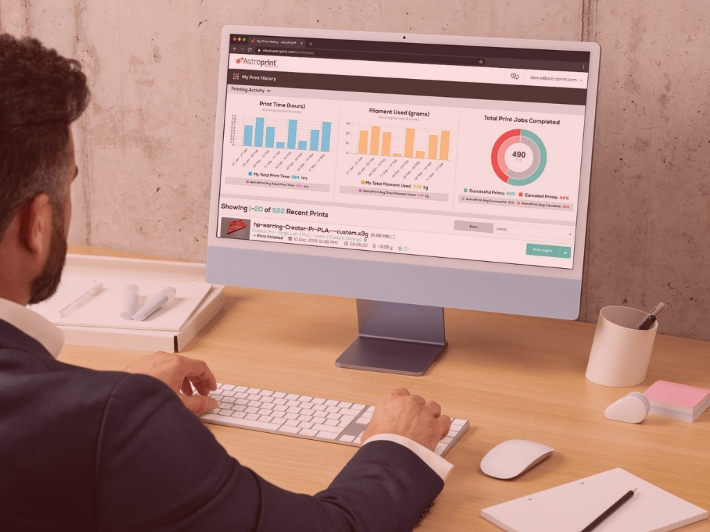 AstroPrint tweet media