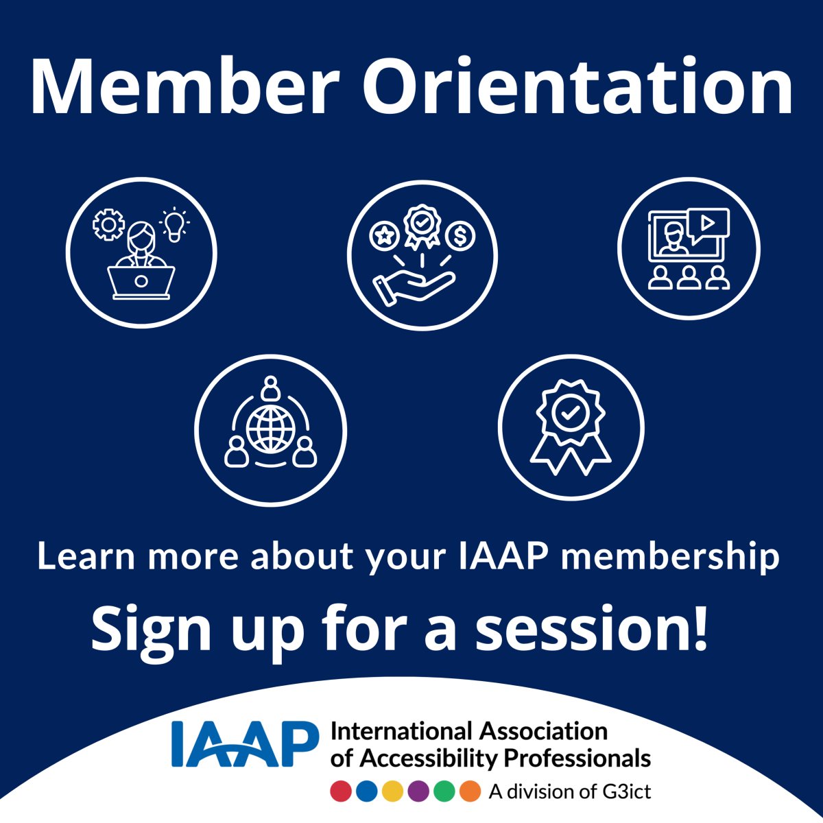 New to IAAP, or need a refresher on your member benefits? Sign up for a 60-minute session to receive an overview of IAAP benefits and ask our membership team questions. The next sessions will be held on July 8th.

Register: f.mtr.cool/enohpxjlow

#IAAP #A11Y