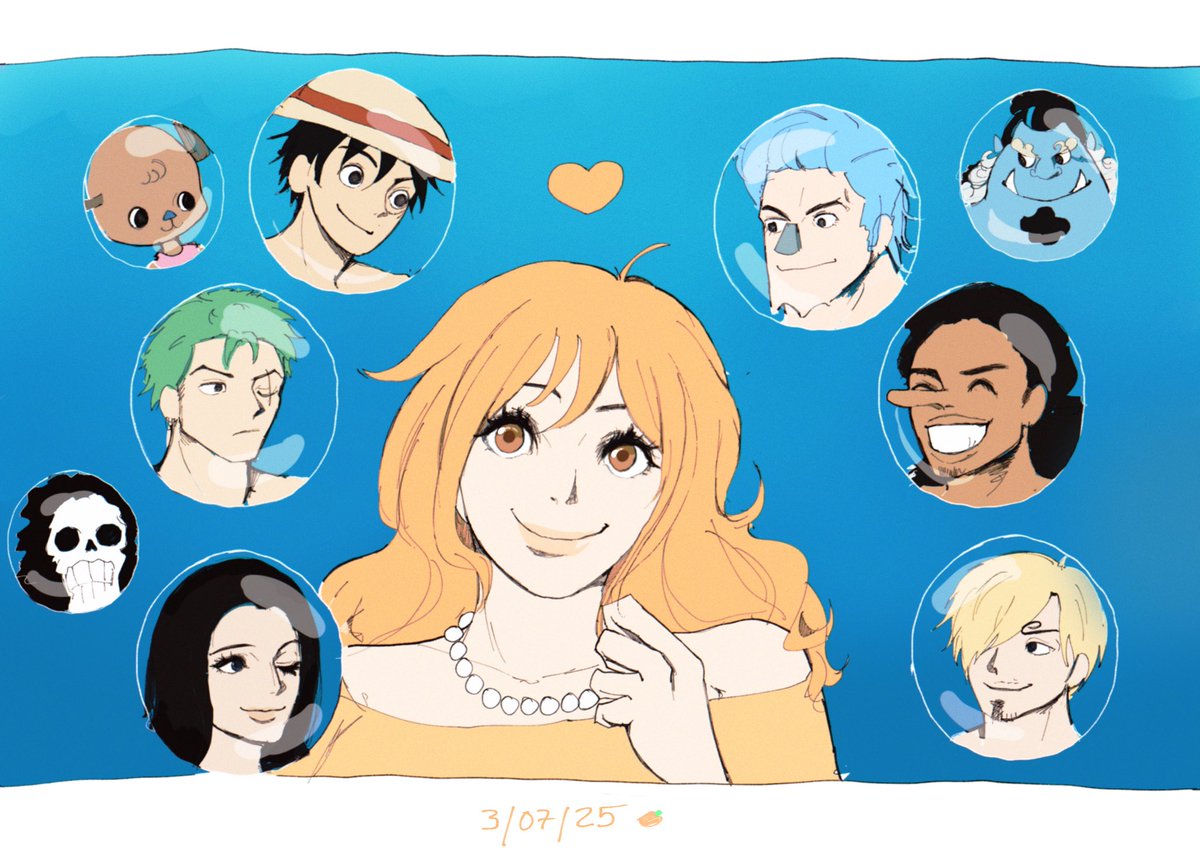 mell0r1nee's tweet image. 🍊🧡
#ナミ誕生祭2025