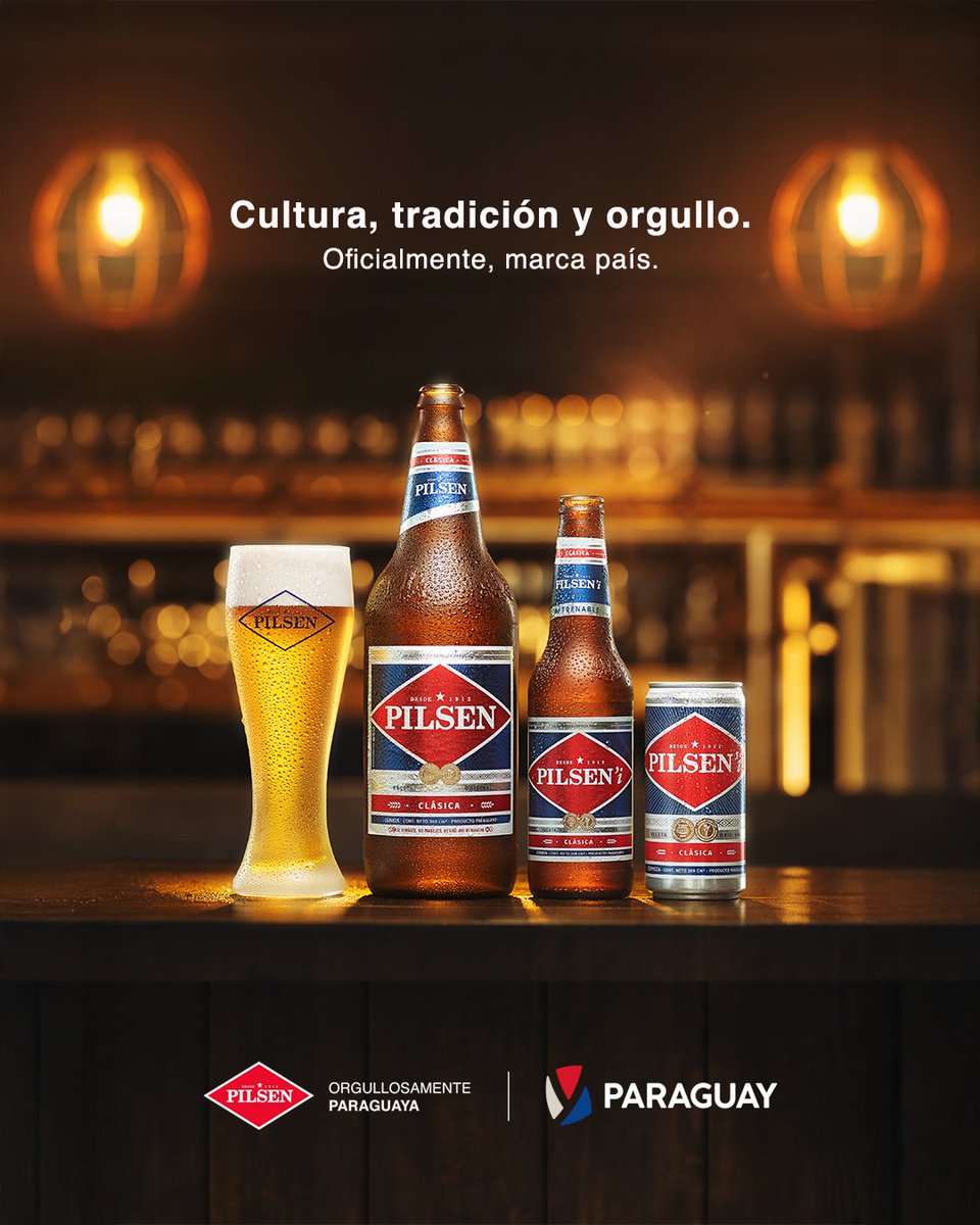 Desde Paraguay, para el mundo.

Fuimos reconocidos como Marca País: un sello que celebra nuestra calidad, nuestras raíces y tu elección de siempre.

Pilsen. Orgullosamente Paraguaya.