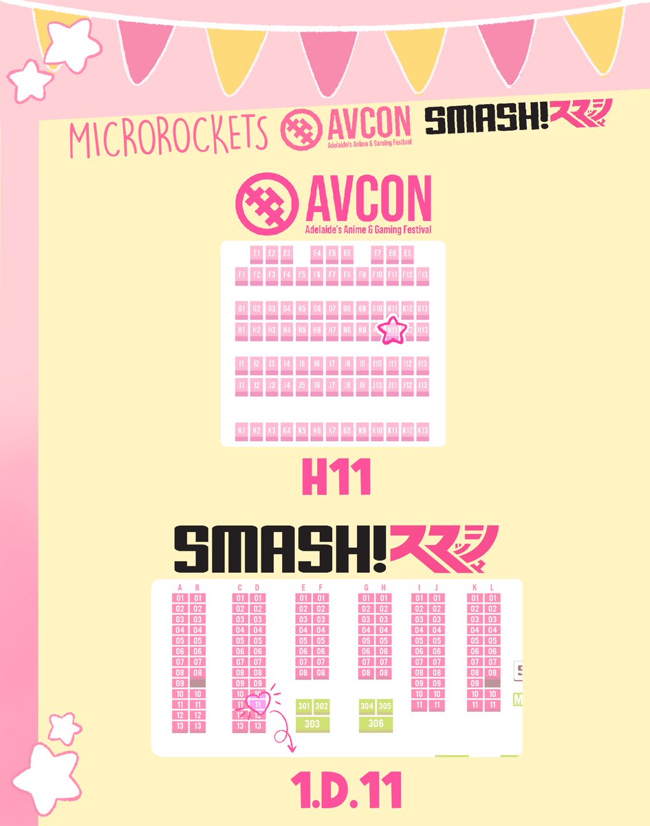 microrockets's tweet image. omg HIII i will be at smash! and AVcon soon !!!! come and find me !!! catalogue below (and first reply) ๐๐ฉท