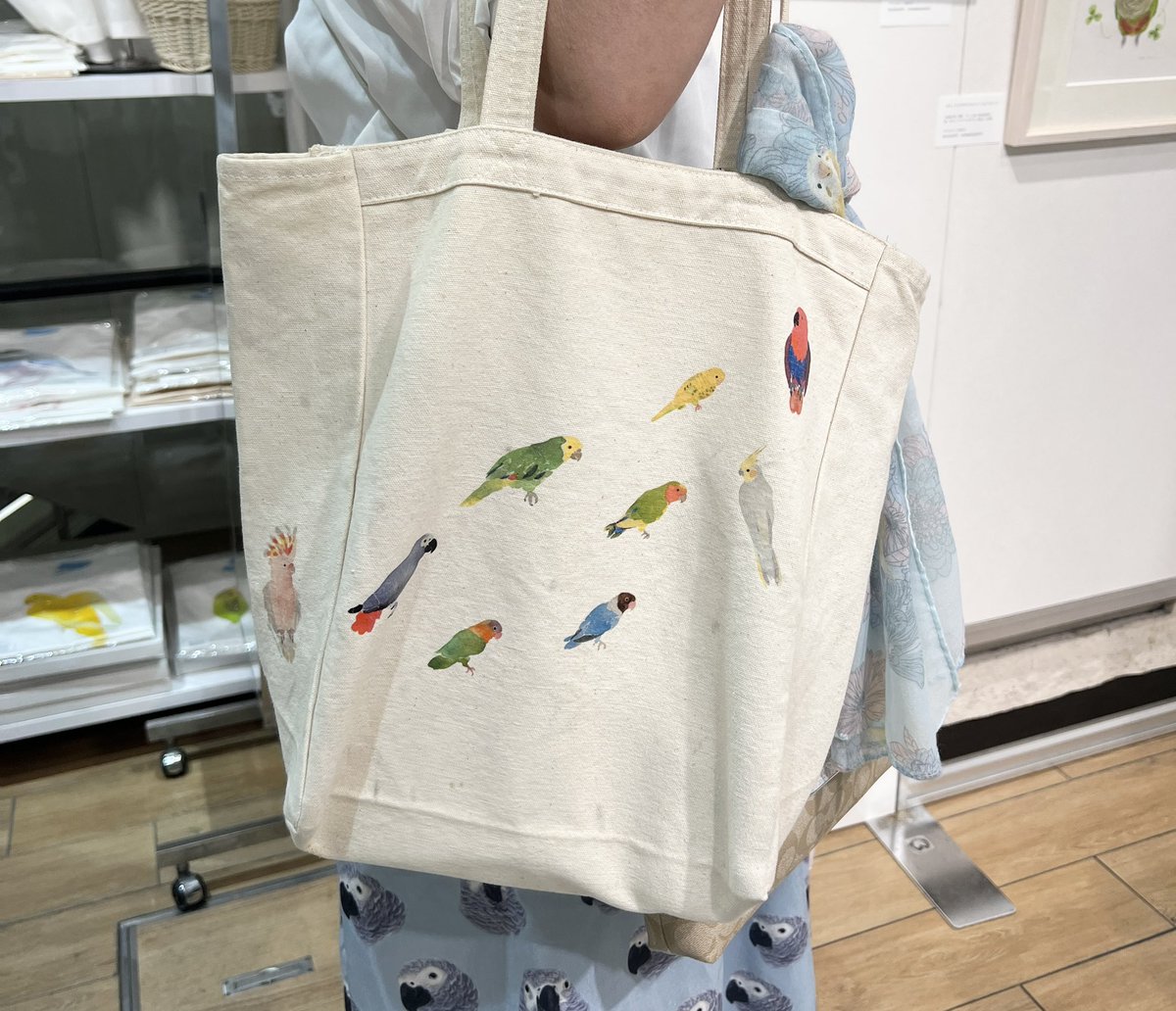 sale 訳あり 点と線模様製作所 bird garden トートバッグ