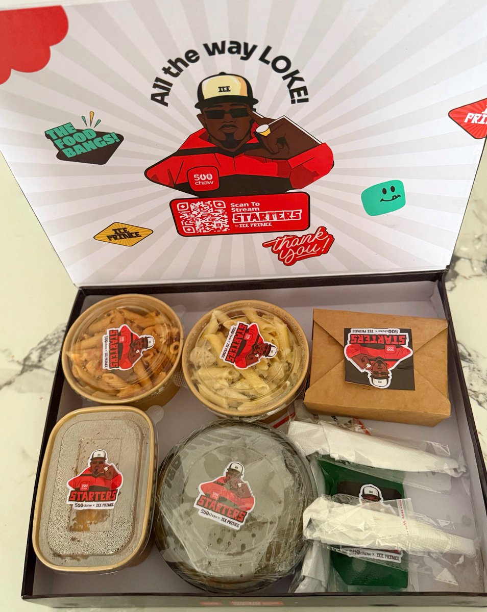 Ice Prince &amp; <a href="/500chow/">500chow</a> sent me this huge food box. Thank you for feeding us with good music &amp; food ❤️