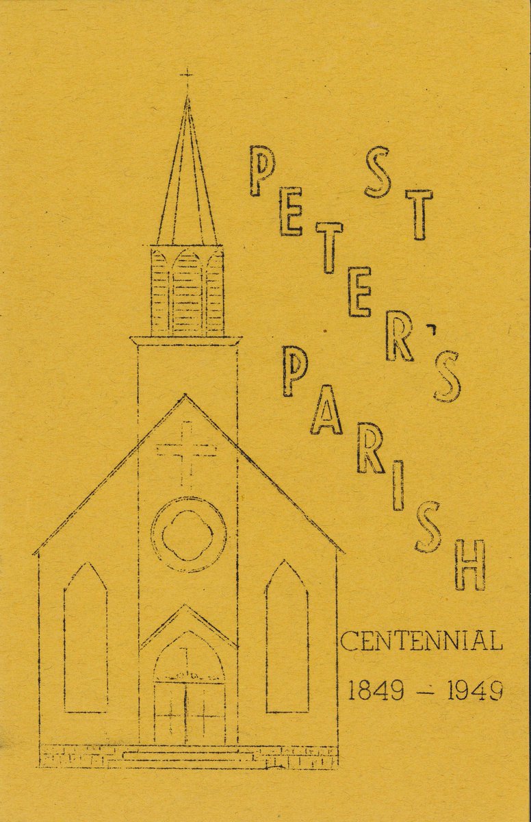 archindyarchive's tweet image. The former St. Peter Parish in Harrison County celebrated its centennial #OTD in 1949. The parish was established in 1849 and merged with St. Joseph Parish in Corydon in 2018.