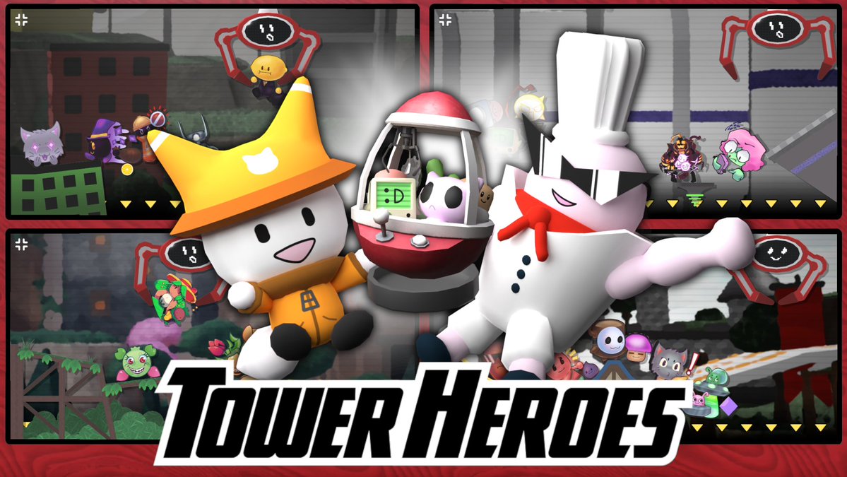 Hiloh23's tweet image. It's Here! Play the new Claw Machine Minigame in Tower Heroes and earn exclusive Stickers! You can also get a free Egg UGC!!!
Teleport from the hatch hub to play a free claw machine stage to earn the hatch badge!
#Roblox #RobloxDev #TowerHeroes #TheHatch