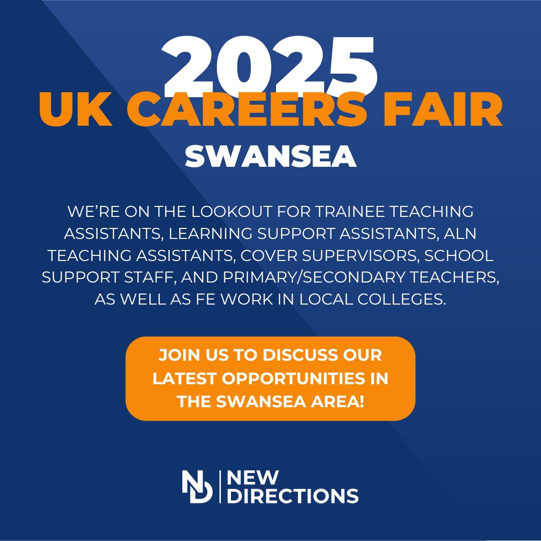 The UK Careers Fair (@ukcareersfair) on Twitter photo <a href="/ndeducation/">New Directions Education</a> are #exhibiting in #Swansea!⚡️
Swansea Careers Fair takes place at The Grand Hotel on Thursday 11th September, 10am-2pm.📍
Secure your ticket via ukcareersfair.com/event/swansea-… 🤩
Hiring? Sign up to exhibit at this event via ukcareersfair.com/exhibit-with-us <a href="/ndeducation/">New Directions Education</a> are #exhibiting in #Swansea!⚡️
Swansea Careers Fair takes place at The Grand Hotel on Thursday 11th September, 10am-2pm.📍
Secure your ticket via ukcareersfair.com/event/swansea-… 🤩
Hiring? Sign up to exhibit at this event via ukcareersfair.com/exhibit-with-us