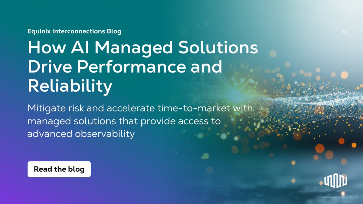 Wondering how to fast-track acquiring AI hardware and deploying your AI infrastructure? Learn how managed solutions with advanced observability can help: eqix.it/44p5JWx

#AI #Observability