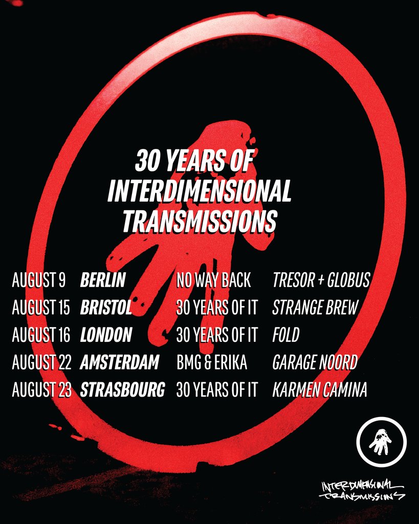 30 Years of Interdimensional Transmissions Tour – celebrating 30 years of summoning music from the other side. The parachutes are hitting the road!