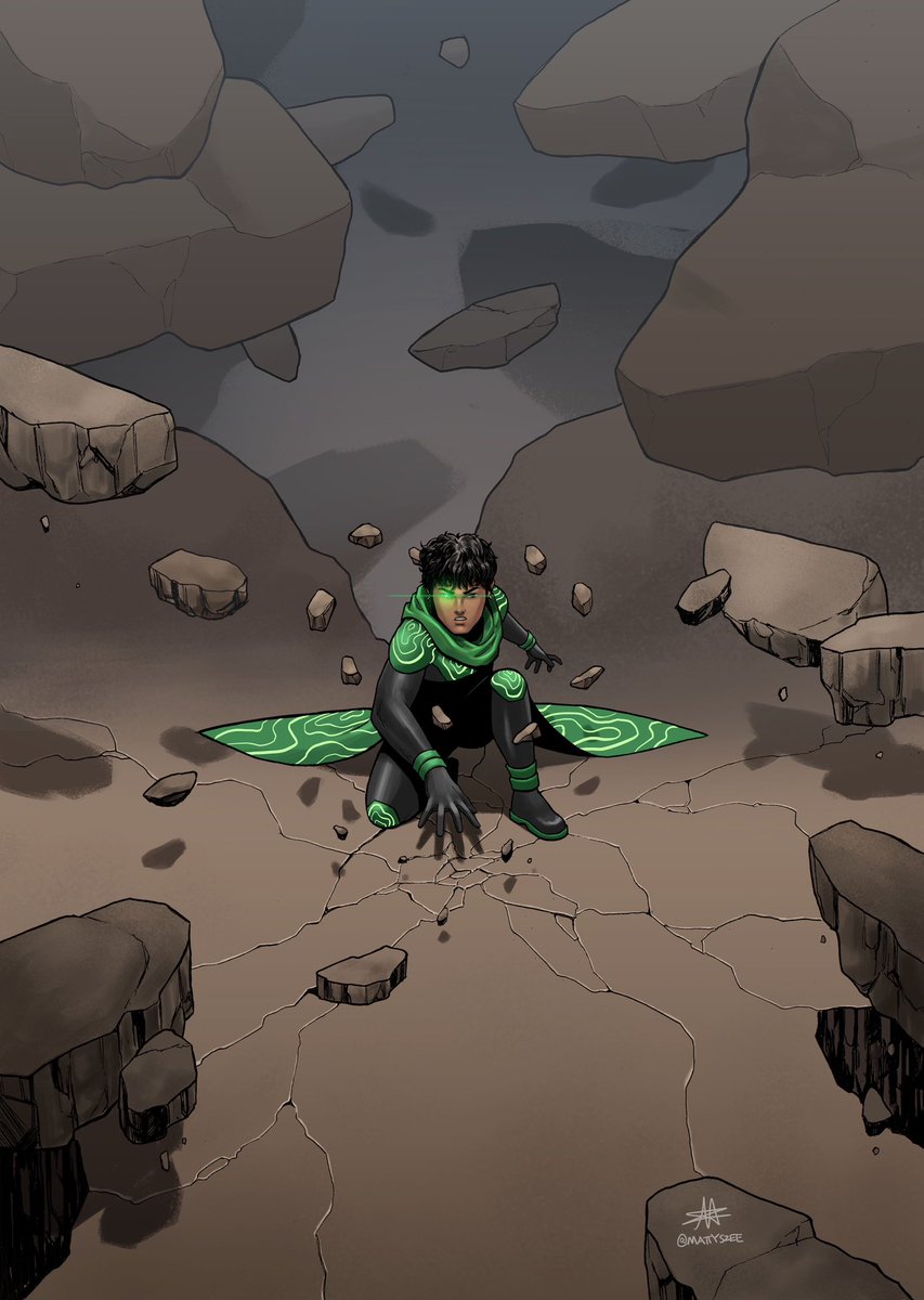 mattszee's tweet image. Just wanted to draw Rictor aura farming, His design is inspired by contour lines in topographic maps