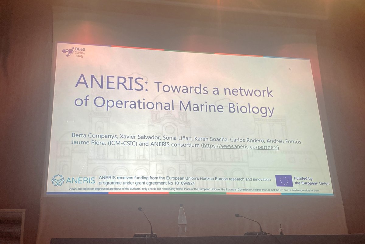 ANERISproject's tweet image. 🌍 Today at the @LifeWatchERIC BEeS Conference, Berta Companys, from @CSIC, gave presentation on the ANERIS's innovative #technologies, workflow, and overall approach for tackling challenges with #marine #biodiversity monitoring.💡