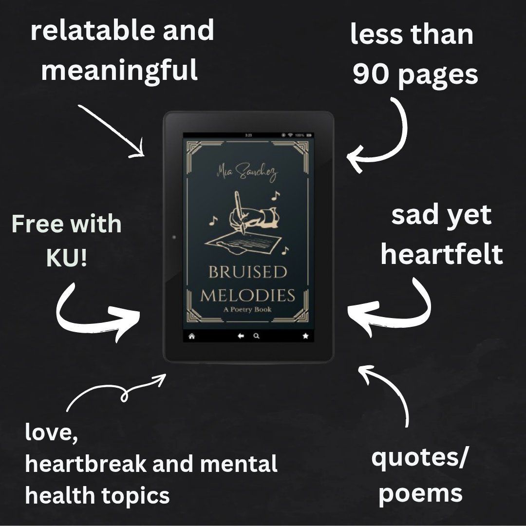My latest poetry release is getting some love today 🥹💖

If you are a lover of dark poems, this one is on Kindle Unlimited and it's not for the soft hearted people. But it does have nice quotes and relatable poems 💙

#poetrycommunity #AuthorLife
