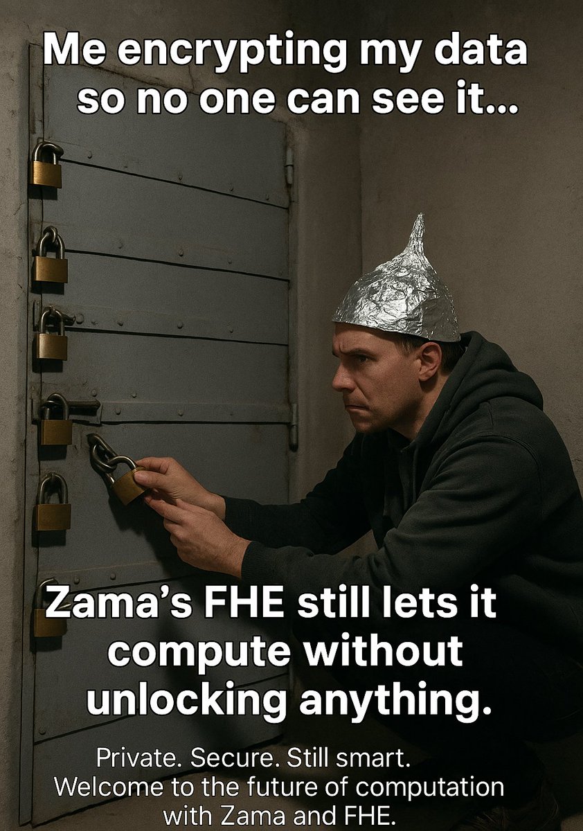 Me trying to encrypt my data without zama <a href="/zama_fhe/">Zama</a> 
#ZamaCreatorProgram