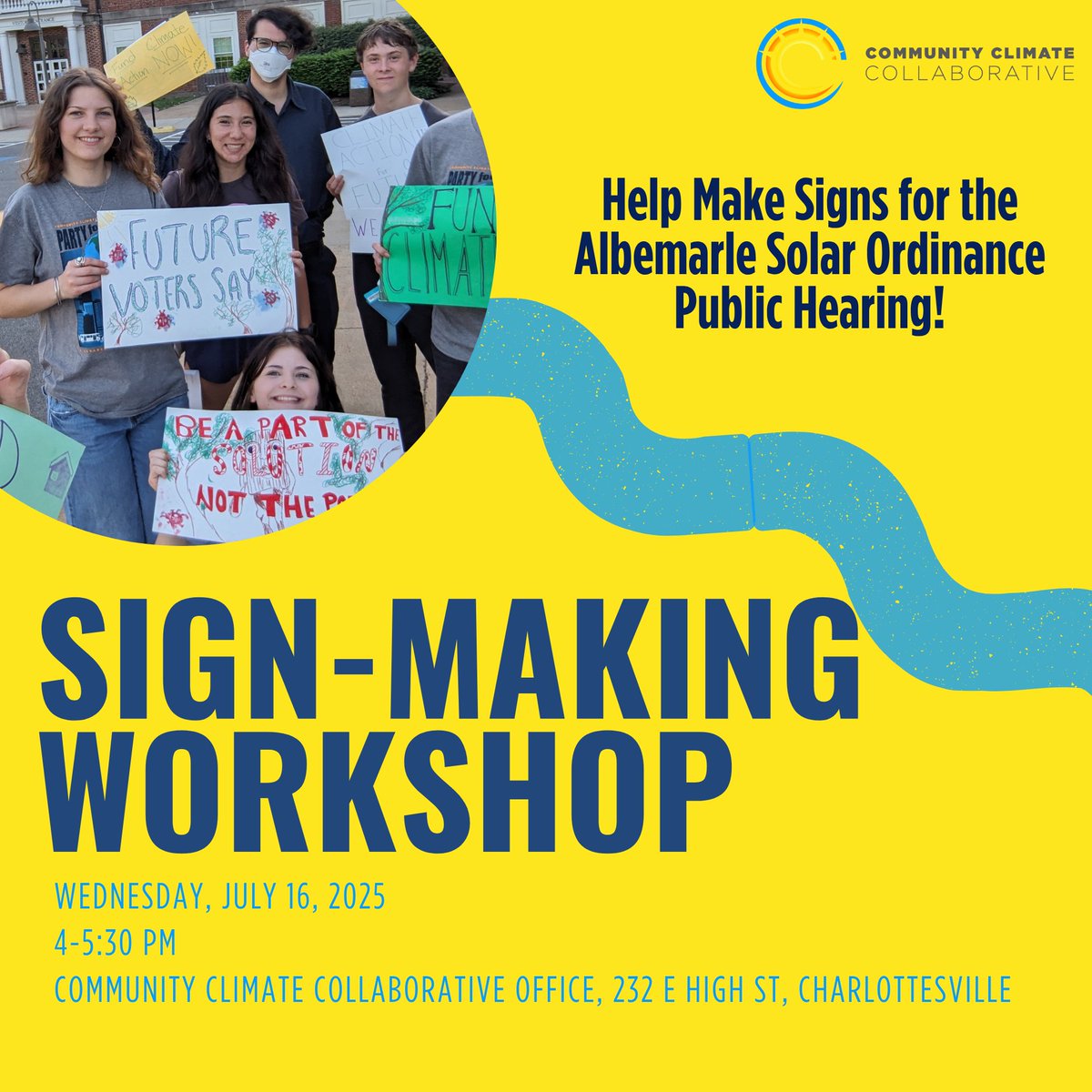 c3climate's tweet image. 📣 The Albemarle County Board of Supervisors meeting on the proposed solar ordinance is right around the corner on 7/16, and they need to hear from you!To help the community prepare to give public comment, C3 is hosting two educational events 🔗 Register:bit.ly/solarordlunchl…