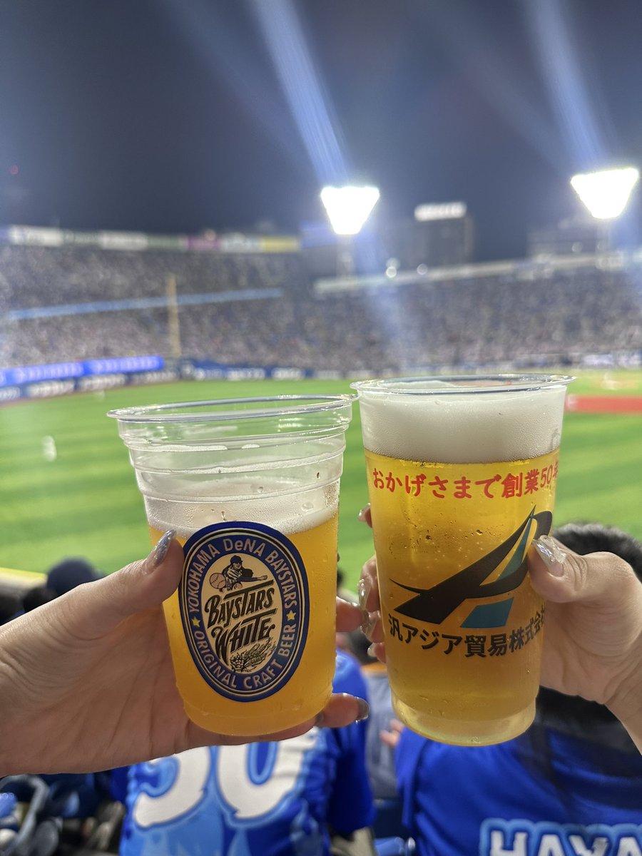 onestar_59's tweet photo. 2025/07/02⭐️
今日の試合楽しすぎました✨
Tシャツはもりくん頂きました💙
フィルターつくのおもろいっっ🎀
 #ベイスターズ https://t.co/xCI2tbeiCl