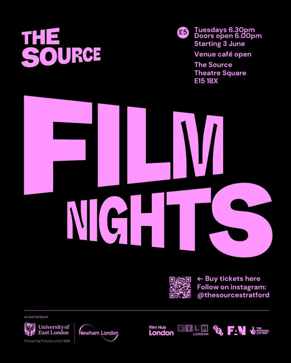 FdnFutureLondon's tweet image. Make sure to check out The SOURCE, Stratford’s FILM NIGHTS, a brand-new cinema programme offering audiences the chance to catch recently released national & international films, all in a vibrant community setting for £5.
Book now: thesource-stratford.co.uk
@UEL_News @NewhamLondon