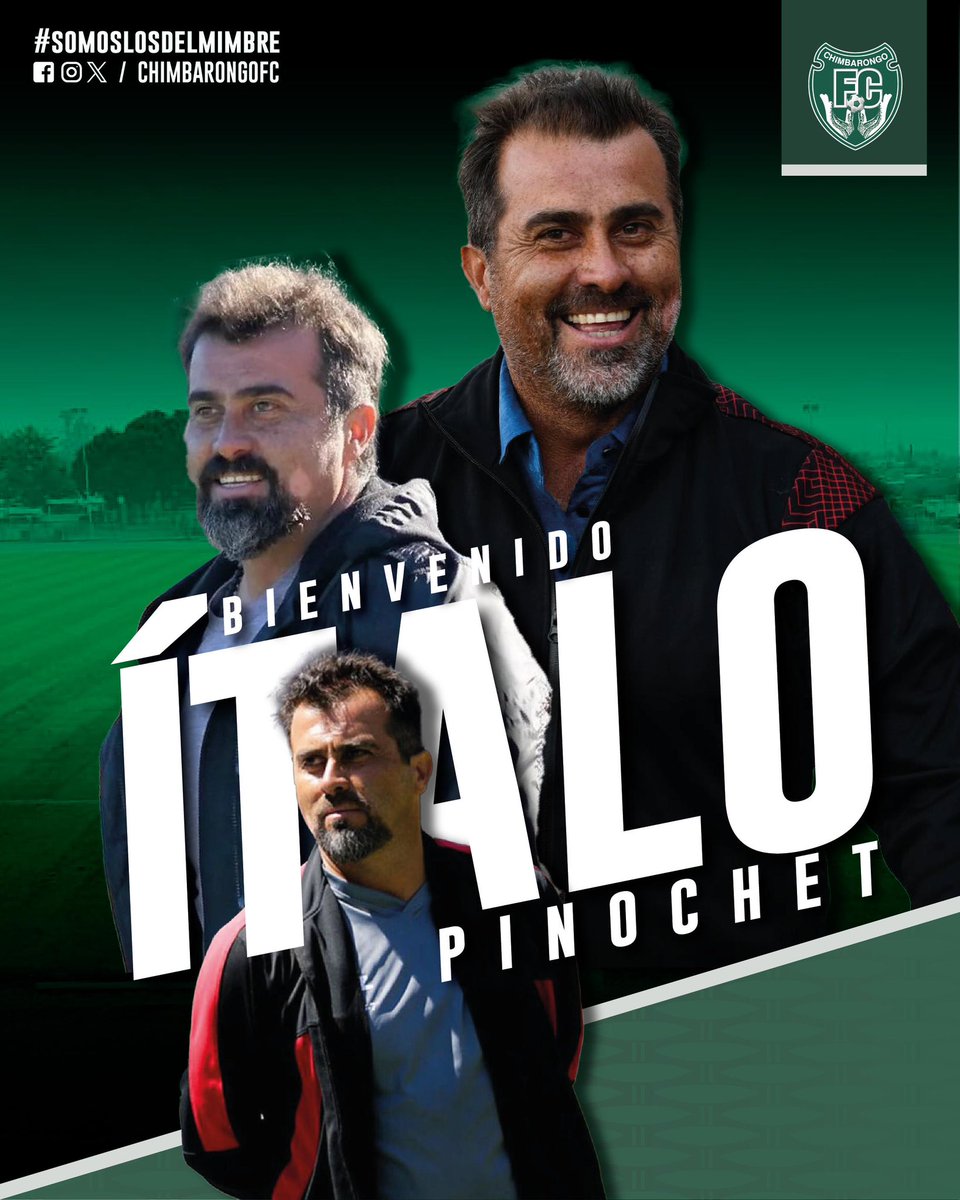 📣 ¡BIENVENIDO, ÍTALO PINOCHET CRESSTO! 🇳🇬⚽
Un entrenador que viene a seguir haciendo historia junto a Los del Mimbre.
Conocido como “El Señor De Los Ascensos”

Bienvenido Profesor!!!
#LosDelMimbre