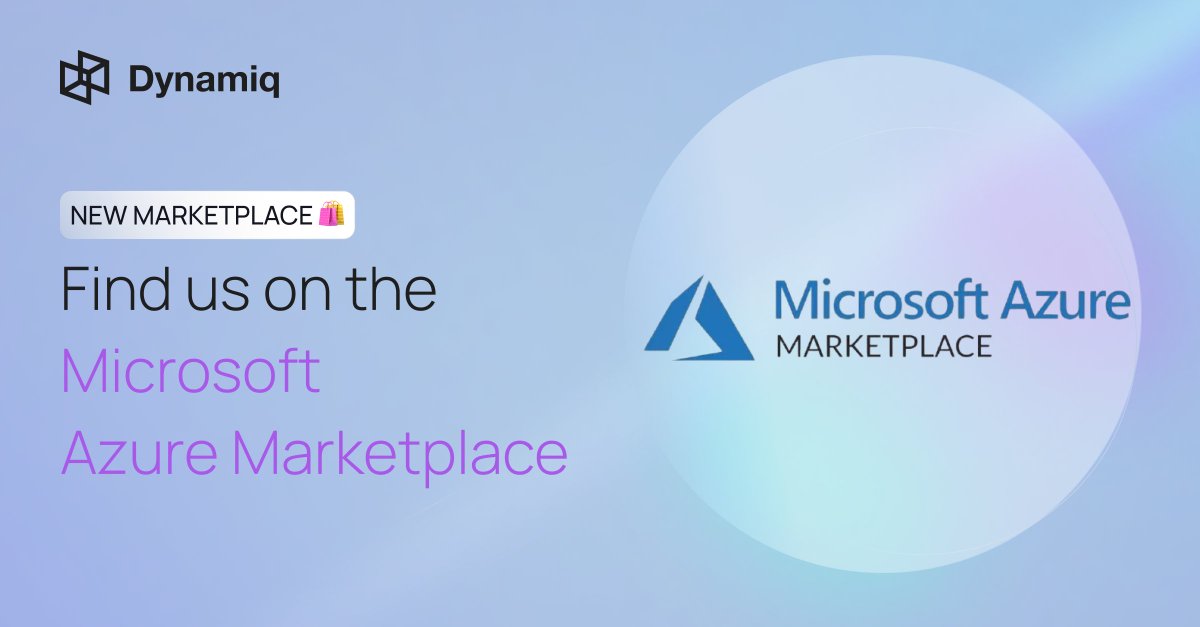 🚀 We're very proud to share the news that <a href="/DynamiqAGI/">Dynamiq</a> is now on <a href="/Azure/">Microsoft Azure</a> Marketplace!

Azure users can now launch Dynamiq’s end-to-end agentic AI platform directly in their Azure environment, speeding up your GenAI journey while staying within your cloud governance, security, and