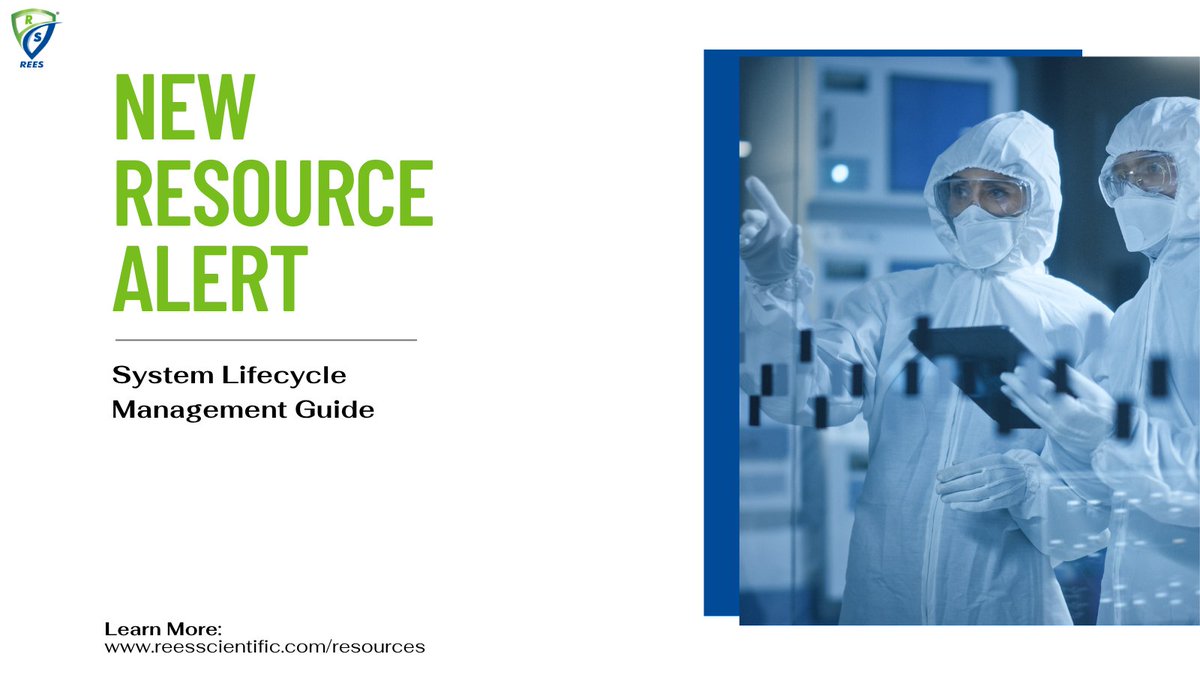 ReesScientific's tweet image. New Resource Alert!
Rees is excited to share our newest resource: “System Lifecycle Management Guide”, now available in the Resources section of our website.
 
Download it now: hubs.li/Q03vpKRV0
 
 #MonitoringSystems #ComplianceReady #ReesScientific