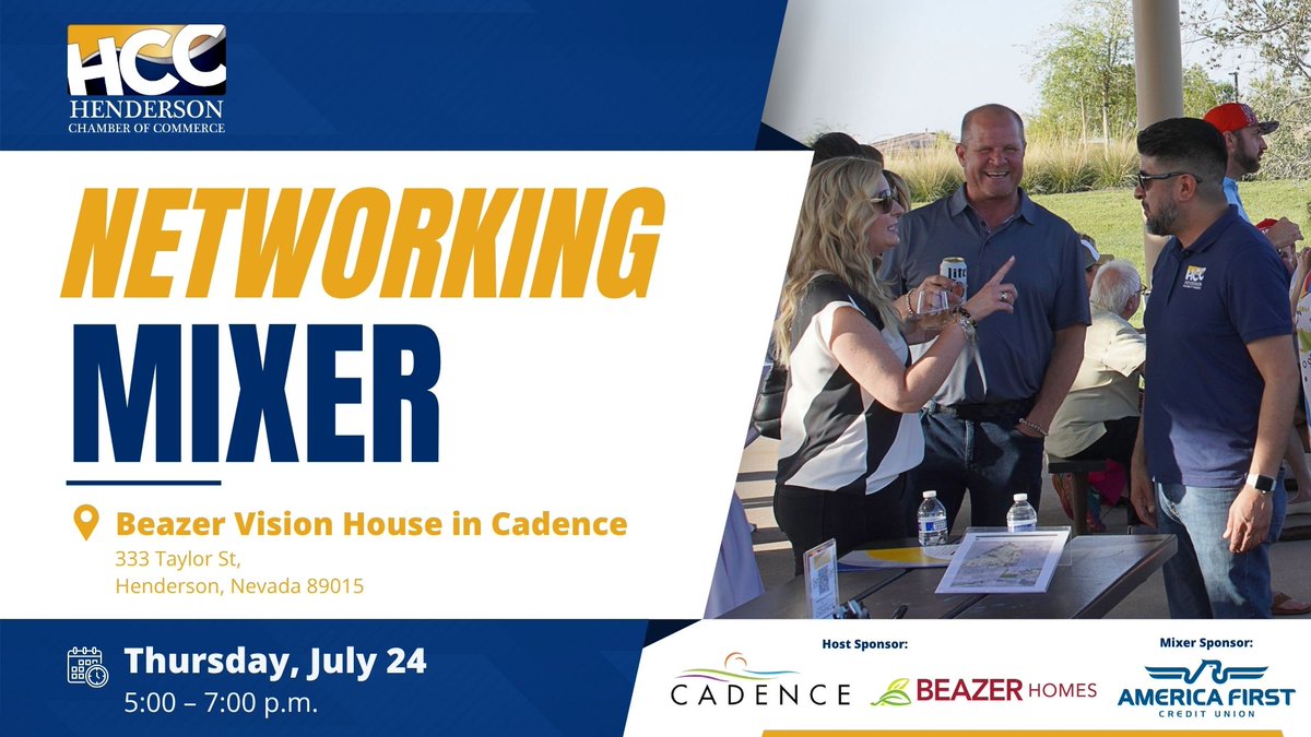 You never know who you’ll meet!

Connections, conversations, and cocktails await at our July Networking Mixer hosted at Beazer Vision House in Cadence.

🔗 pulse.ly/orvdn61z7e