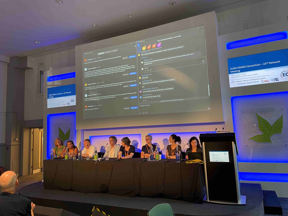 EUROEWING Consortium (@euroewing) on Twitter photo What a great EEC Network Meeting! Thank you to all the speakers, chairs, patient advocates and <a href="/BCRT/">Bone Cancer Research Trust</a> for funding for help with the organisation. So many highlights but special thanks to Poul Sorensen, Olivier Delattre and Patrick Grohar for sharing their exciting research What a great EEC Network Meeting! Thank you to all the speakers, chairs, patient advocates and <a href="/BCRT/">Bone Cancer Research Trust</a> for funding for help with the organisation. So many highlights but special thanks to Poul Sorensen, Olivier Delattre and Patrick Grohar for sharing their exciting research