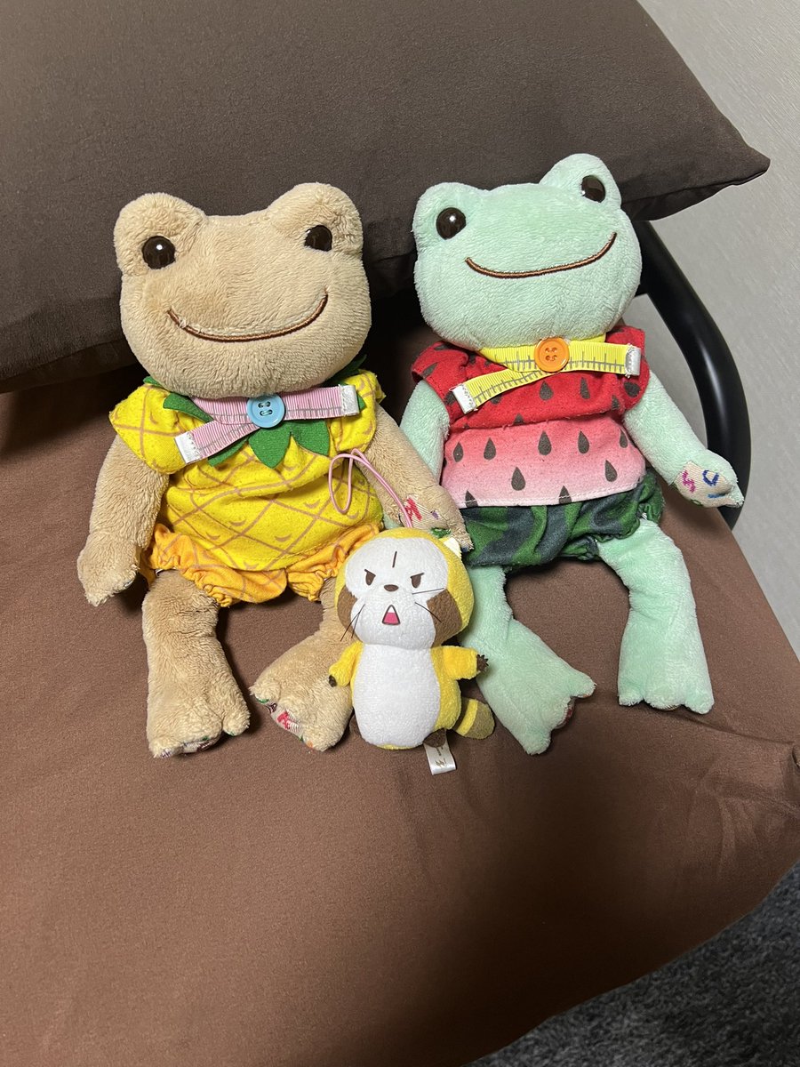 あみかさんのかえるちゃんと対面🐸