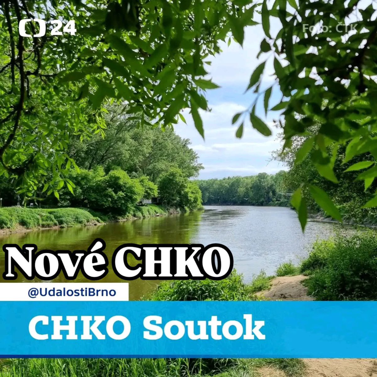 Na soutoku řek Moravy a Dyje 1. 7. 2025 vznikla chráněná krajinná oblast (#CHKO) #Soutok. Zahrnuje největší komplex lužních lesů v Evropě o rozloze asi 125 km². Vláda o jejím zřízení rozhodla 15. ledna.
