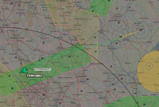 Andyyyyrrrr's tweet photo. 16:07 TYPHOON 302 x1 RAF Eurofighter Typhoon
Heading to RAF Valley for an Approach, Looking for Vectors ILS (likely rw23) at Valley.
Afterwards to Operate around Wales for 15 more mins then RTB to Coningsby at FL400.
Working Swan Mil 252.870
#TYPH3002 Tail : #ZJ950 https://t.co/twuhryaW3W