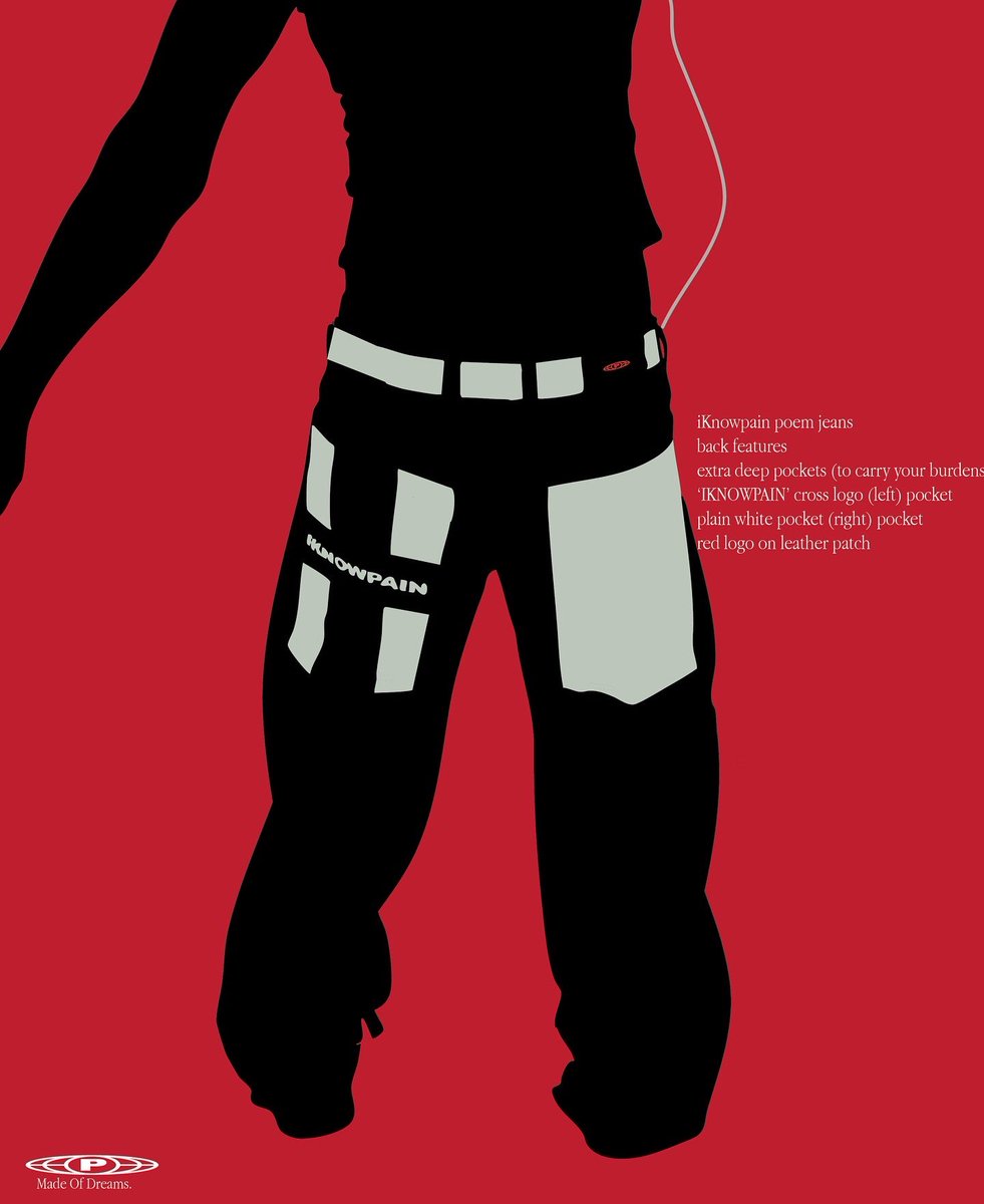Pegasus_doc's tweet image. IKNOWPAIN 01- POEM JEANS.