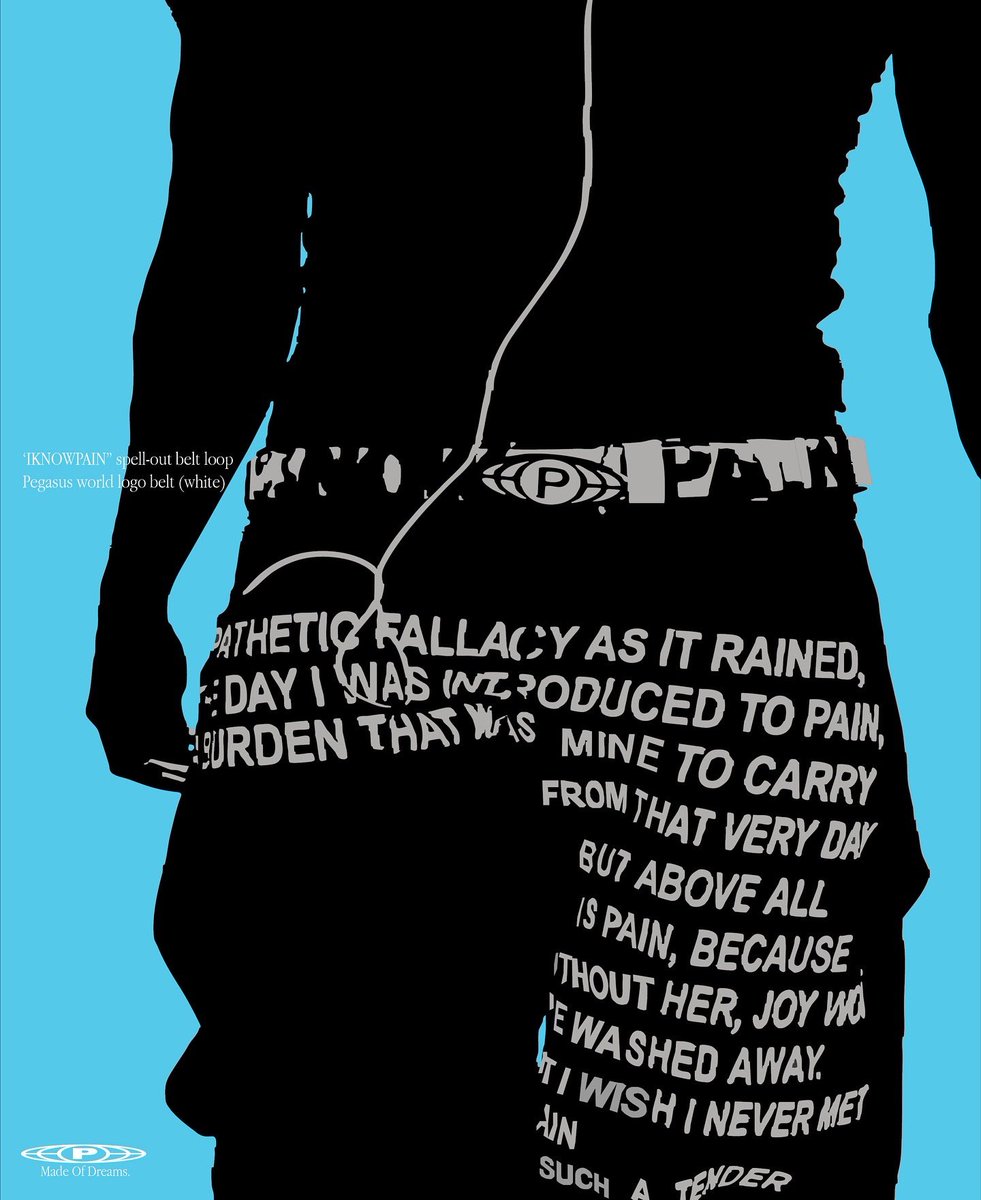 Pegasus_doc's tweet image. IKNOWPAIN 01- POEM JEANS.