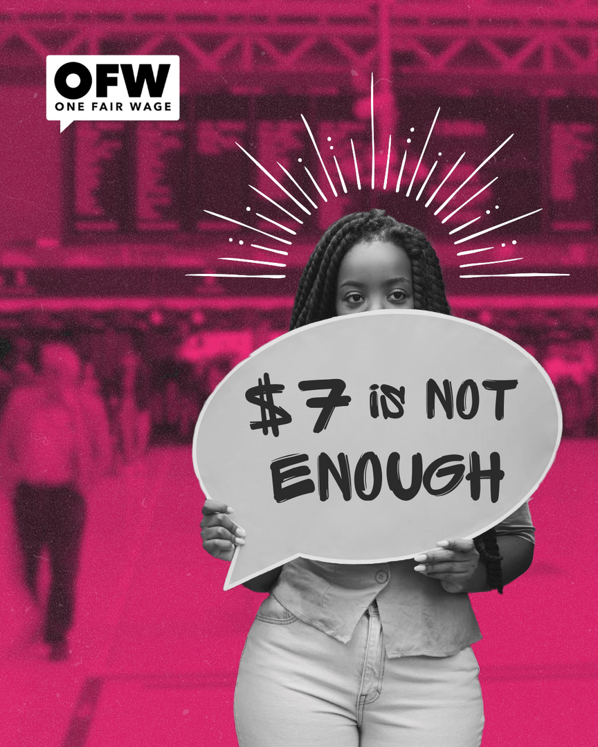 @ lawmakers. Try living on this while your shifts are cut, inflation is up, and people aren't tipping like they used to. Let's see what you can cover on $7 an hour. 

#OneFairWage #Lawmakers #MinimumWage